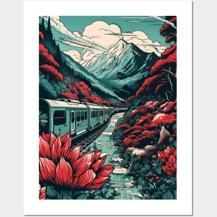 Beautiful Railway in Japan Posters and Art